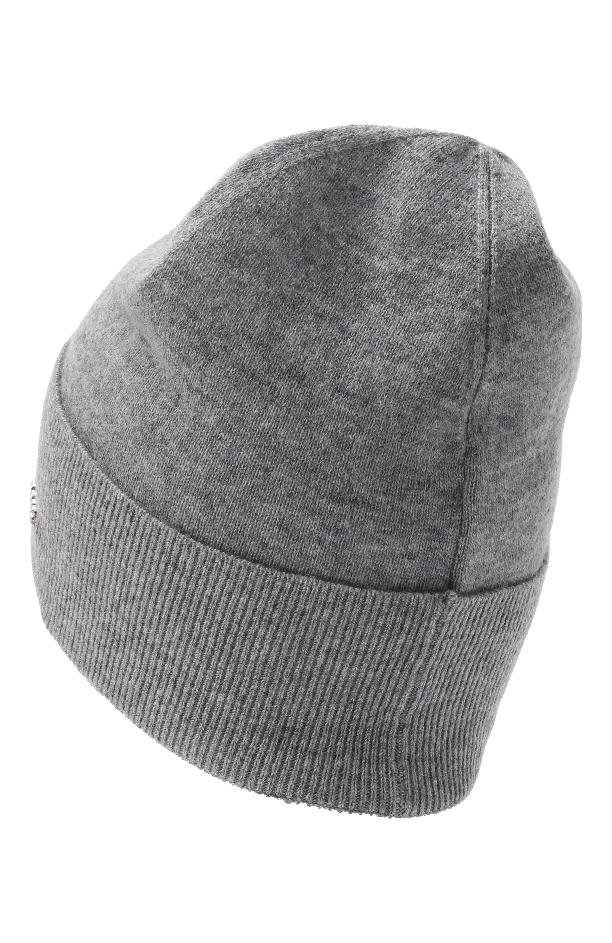 Шапка из шерсти и кашемира BOSS серого цвета по цене 8995 руб., арт. 50524276, фото 2 Шапка из шерсти и кашемира BOSS, арт. 50524276, фото 2