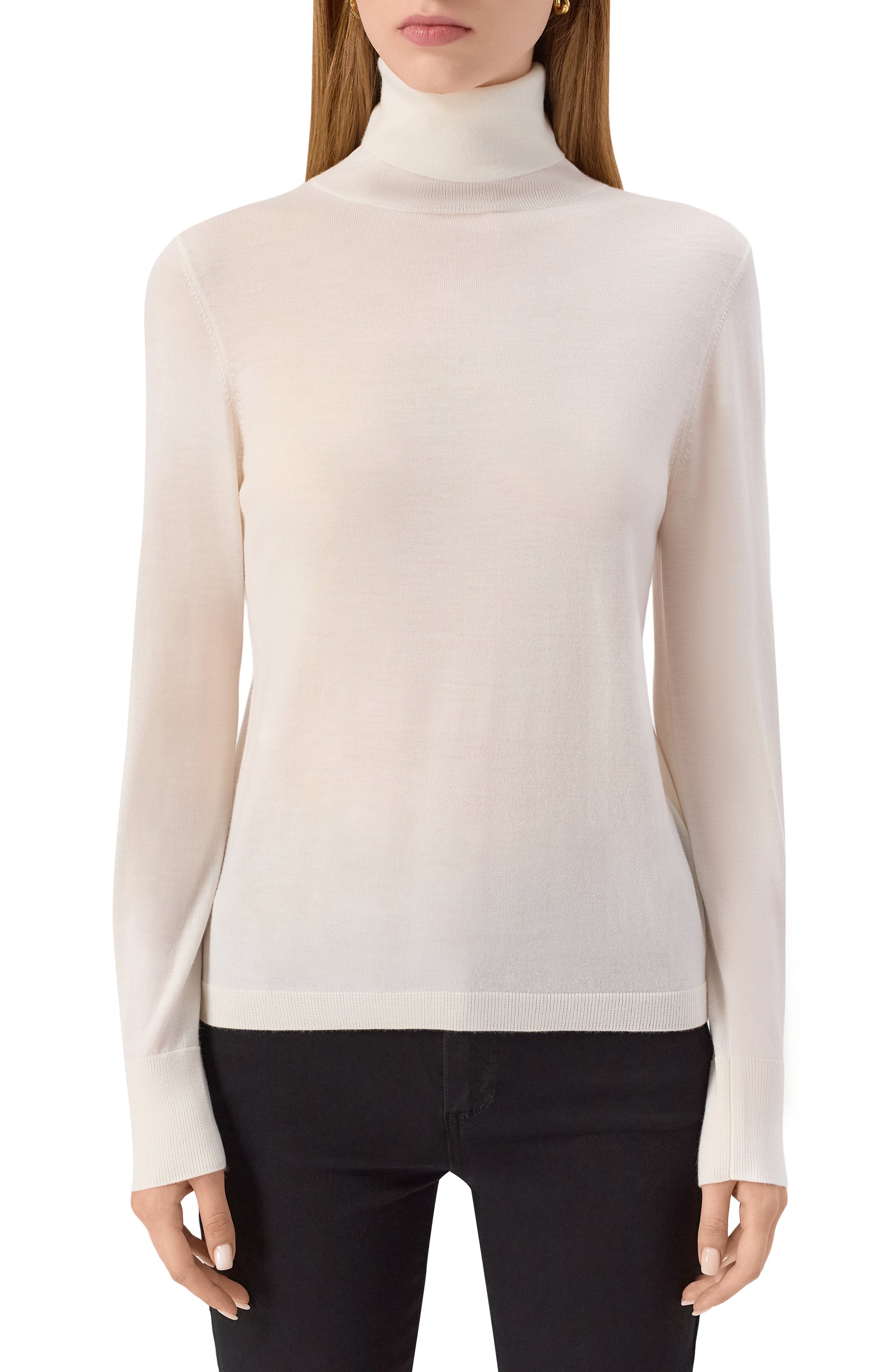 Шерстяная водолазка ALLUDE, арт. 255/64012, фото 3