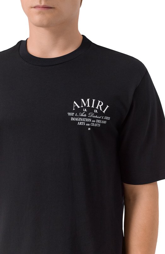 Хлопковая футболка Amiri AMJYTE1071 Чёрный  AMJYTE1071 Фото 5