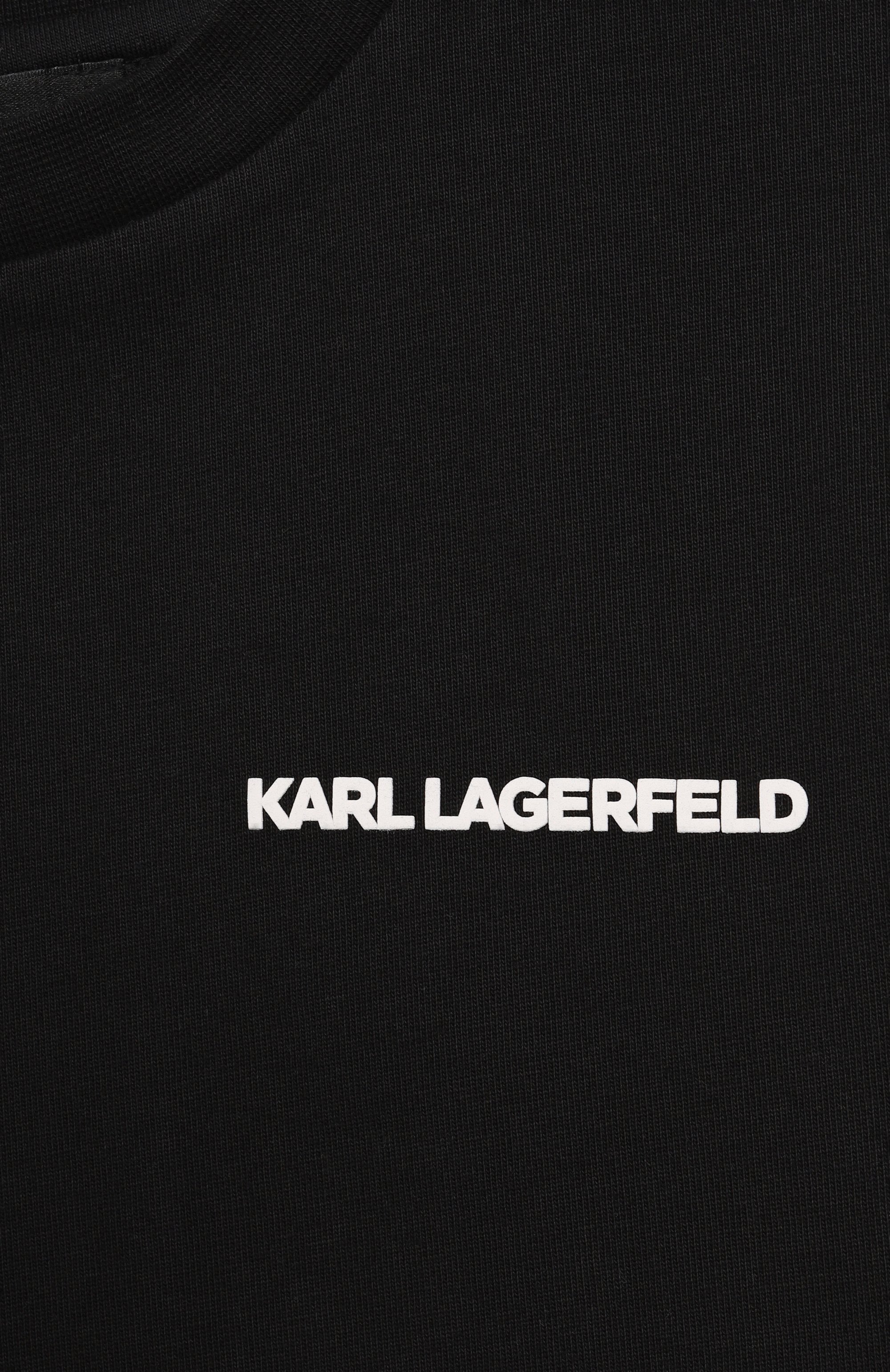 Хлопковая футболка KARL LAGERFELD KIDS, арт. Z30440, фото 3