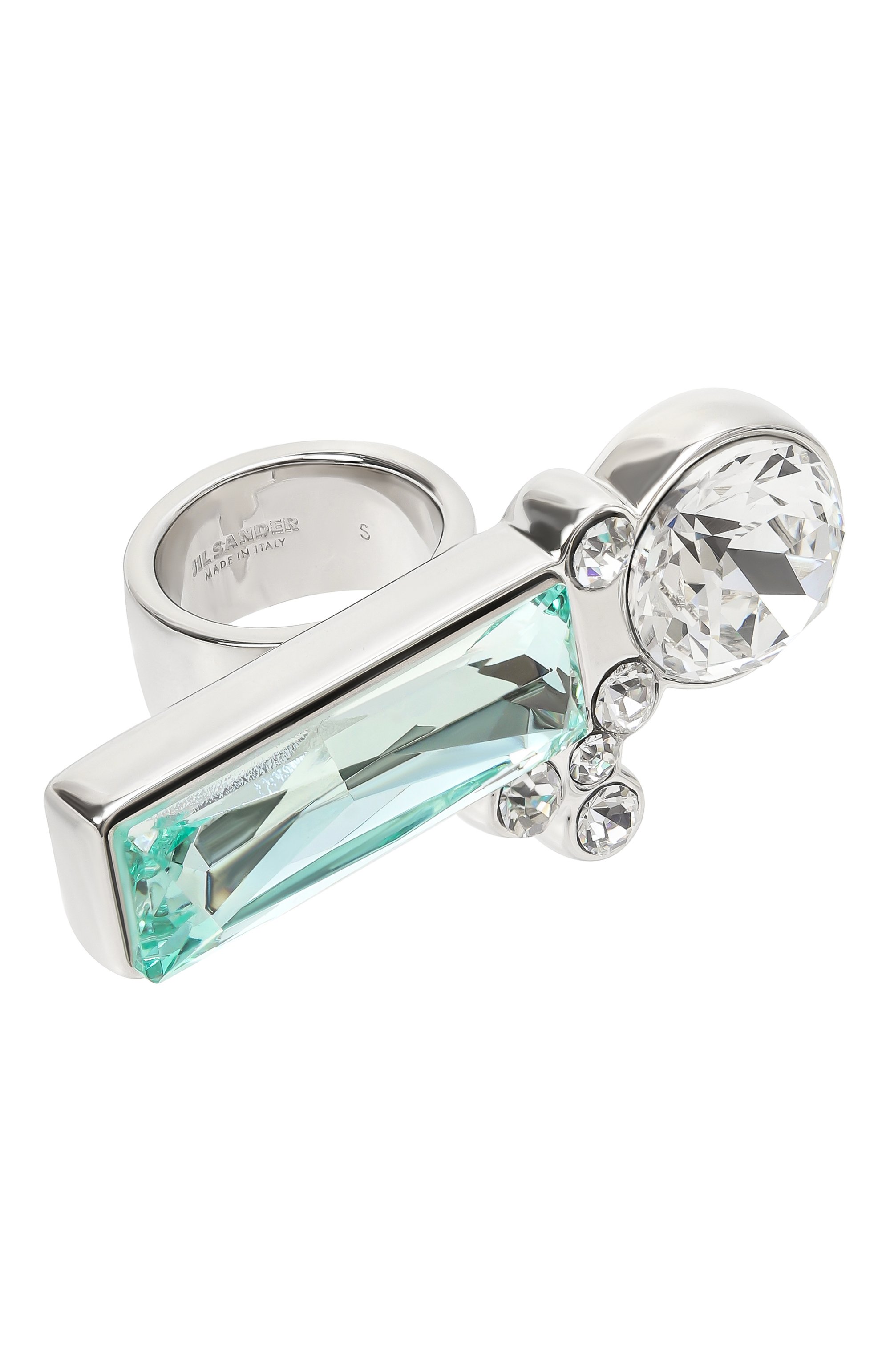 Кольцо JIL SANDER голубого цвета по цене 69950 руб., арт. J11UQ0066 P5050, фото 1 Кольцо JIL SANDER, арт. J11UQ0066 P5050, фото 1