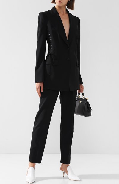 Однотонный шерстяной жакет со шнуровкой DOLCE & GABBANA, арт. F294MT/FUBEH, фото 2