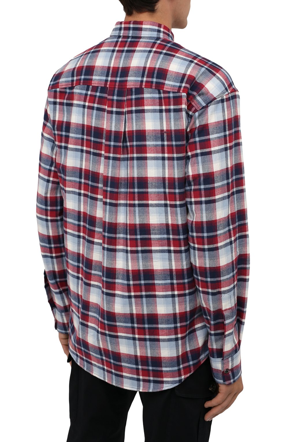 Хлопковая рубашка DSQUARED2 разноцветного цвета по цене 36950 руб., арт. S74DM0535/S53989, фото 4 Хлопковая рубашка DSQUARED2, арт. S74DM0535/S53989, фото 4