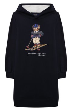 Детское хлопковое платье POLO RALPH LAUREN синего цвета, арт. 313853320 | Фото 1 (Материал внешний: Хлопок, Синтетический материал; Рукава: Длинные; Девочки Кросс-КТ: Платье-одежда; Случай: Повседневный; Драгоценные камни: Проставлено; Материал сплава: Проставлено; Ростовка одежда: 12 лет | 152 см, 9 лет | 134 см, 8 лет | 128 см, 13 - 15 лет | 158 см)