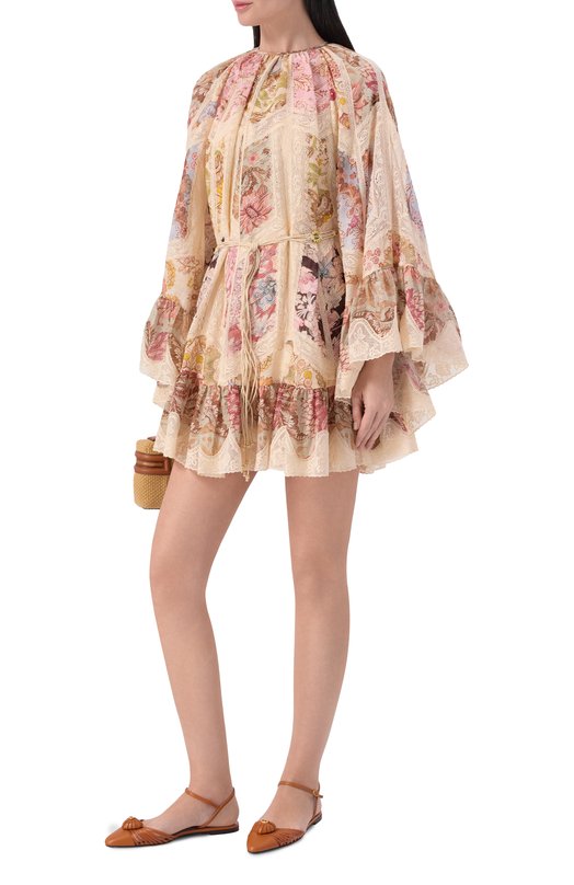 Кожаные балетки Coeur Royal Valentino 8W2S0LX5/DMD Коричневый  8W2S0LX5/DMD Фото 3