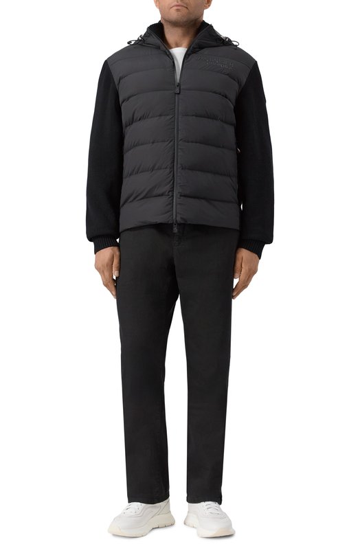 Комбинированный кардиган Moncler Grenoble I20979B00003/M1122 Чёрный  I20979B00003/M1122 Фото 2