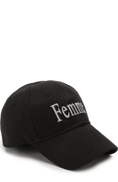 Хлопковая бейсболка с вышивкой BALENCIAGA, арт. 528262/310B5, фото 1