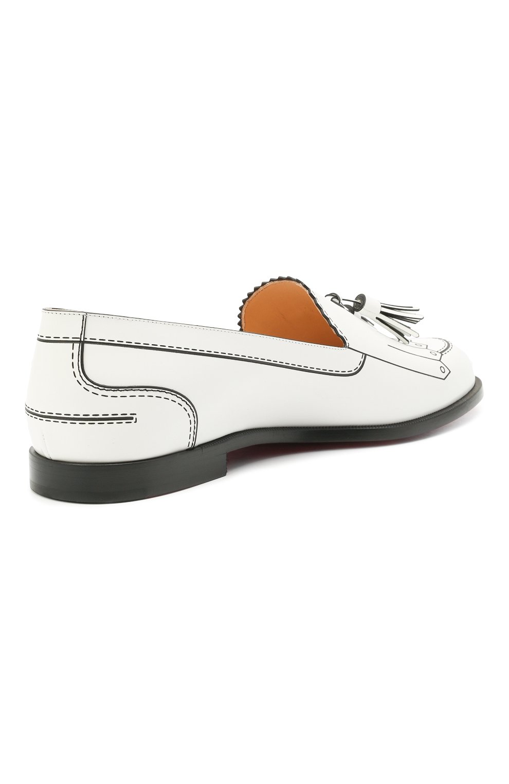 Кожаные лоферы trompinetta CHRISTIAN LOUBOUTIN, арт. 3200200/TR0MPINETTA FLAT, фото 4