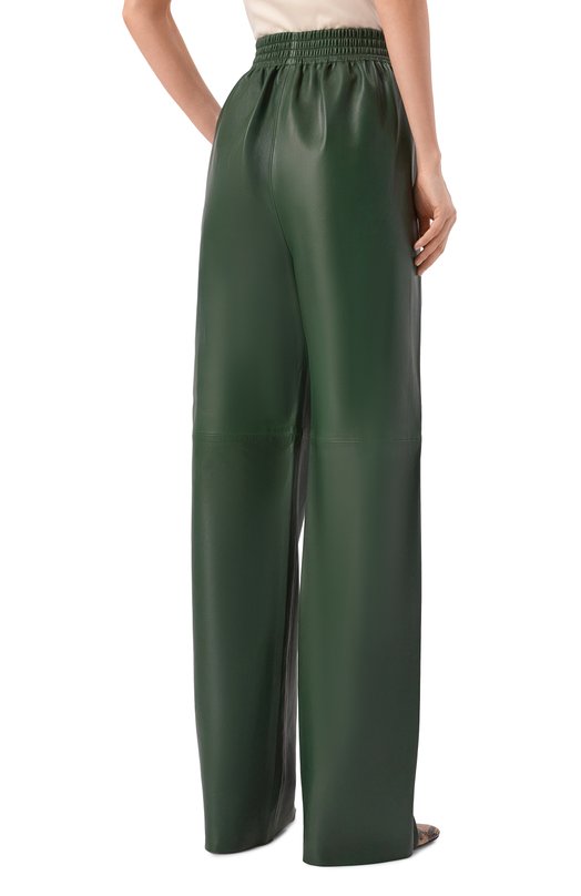 Кожаные брюки Petar Petrov S26LP6 Зелёный  S26LP6 Фото 4