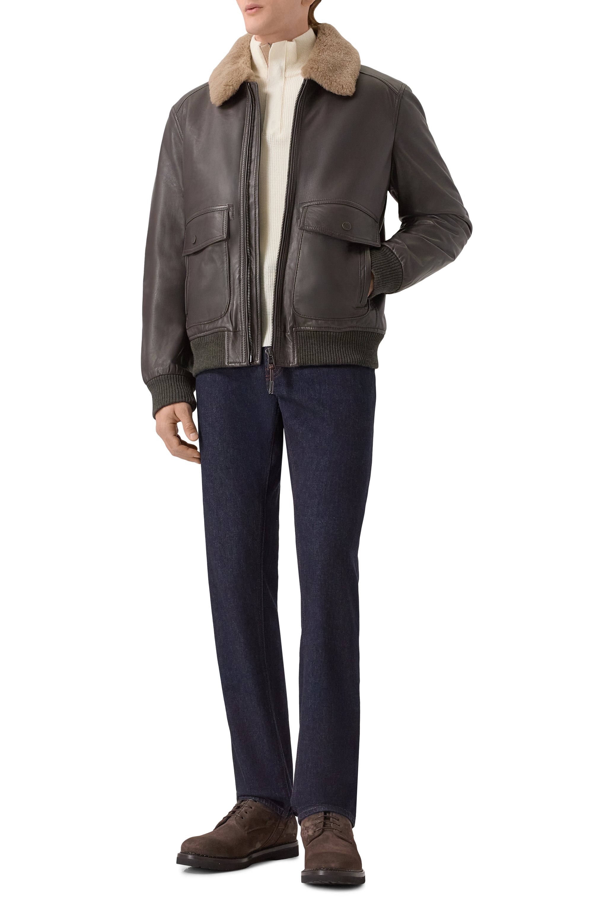 Кожаный бомбер WINDSOR, арт. ARTUR0-L/1300145, фото 2