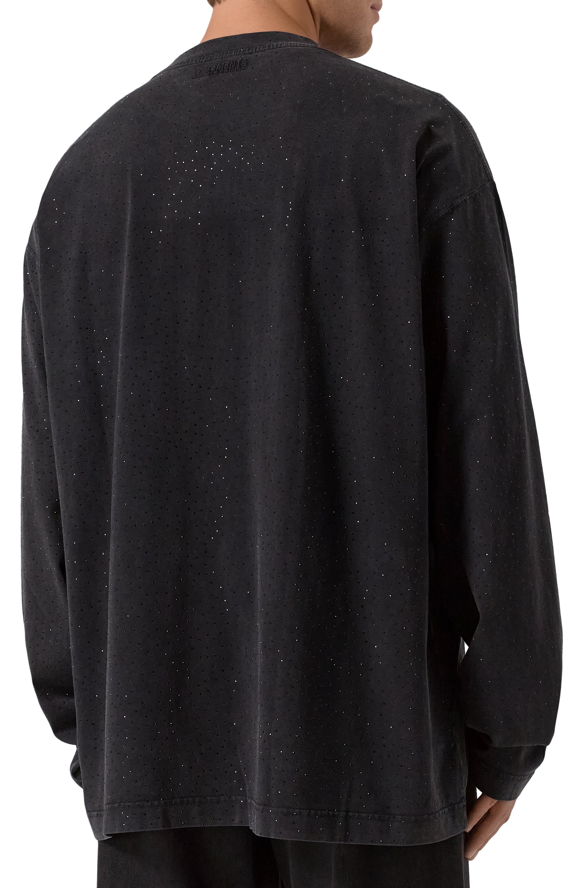 Хлопковый лонгслив VETEMENTS, арт. UE64LS550B/LIGHT JERSEY, фото 4