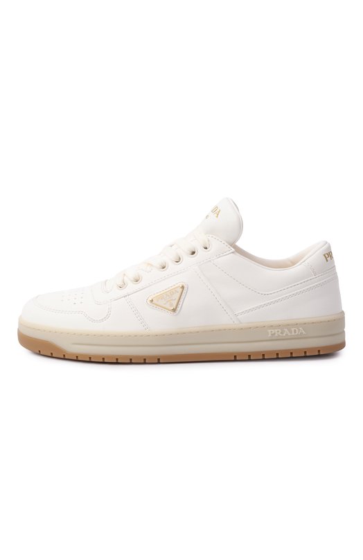 Кожаные кеды Downtown Prada 1E792M/038 Белый  1E792M/038 Фото 4