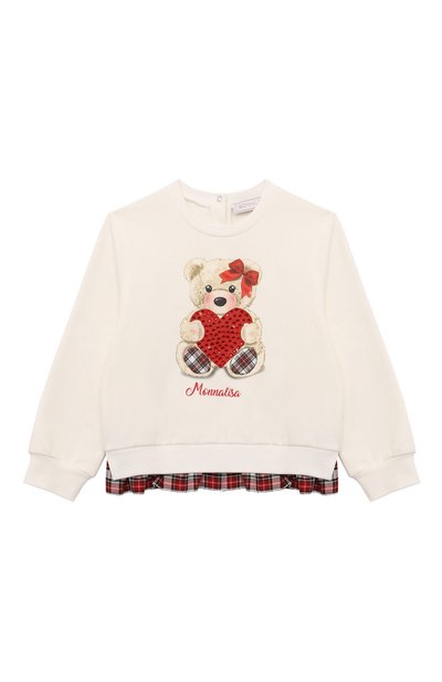 Хлопковый свитшот MONNALISA, арт. 39D625, фото 1