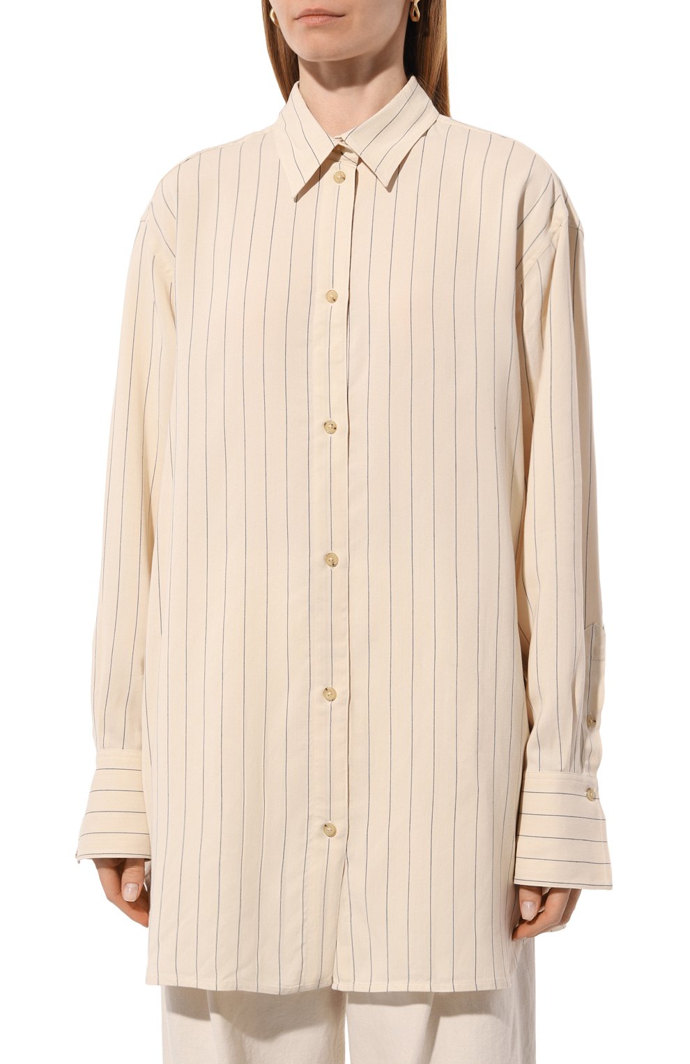 Рубашка из вискозы TOTEME, арт. 242-WRT1415-FB0112, фото 3