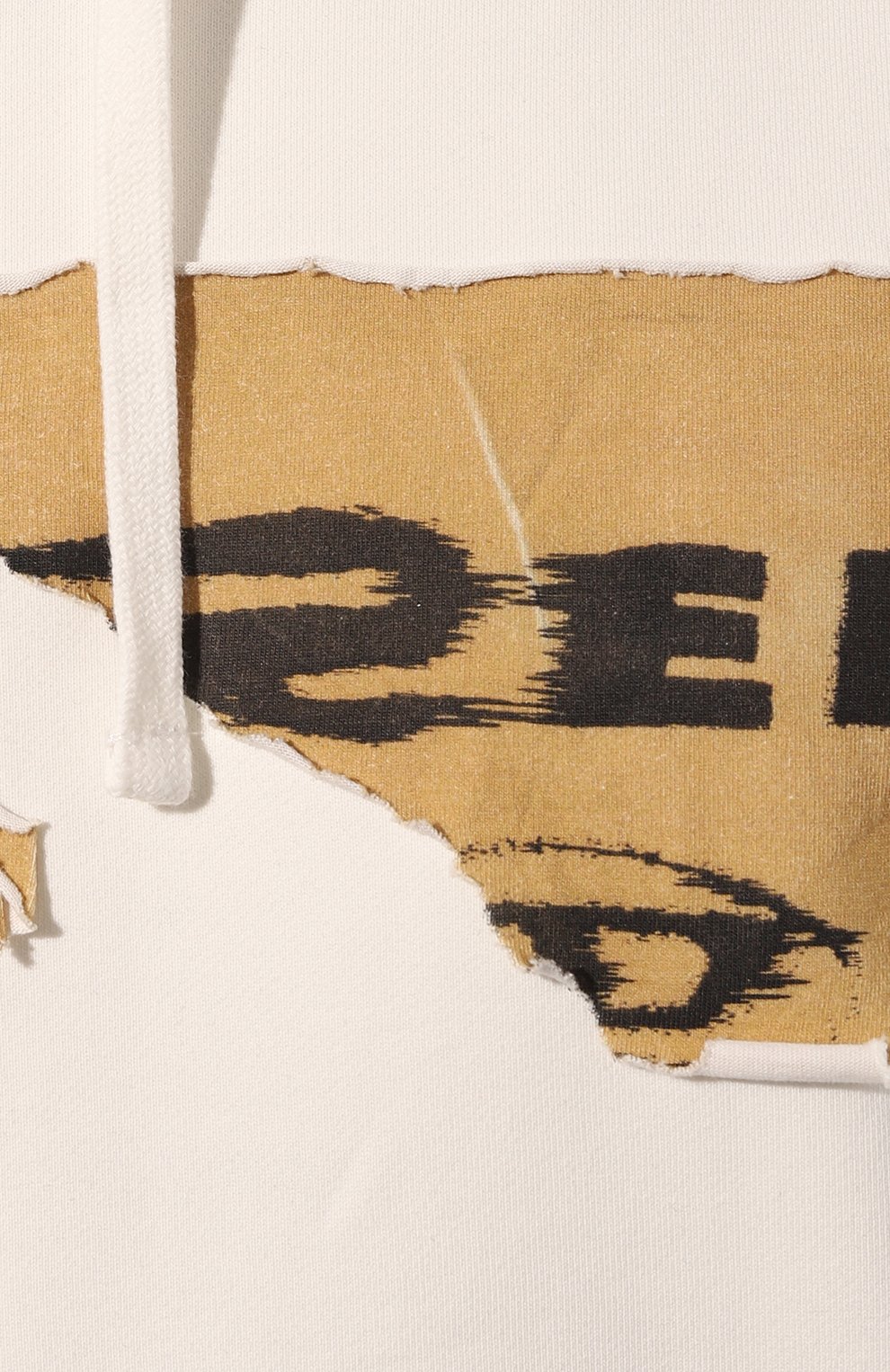 Хлопковое худи DIESEL кремового цвета по цене 48050 руб., арт. A08528/0EJAA, фото 5 Хлопковое худи DIESEL, арт. A08528/0EJAA, фото 5