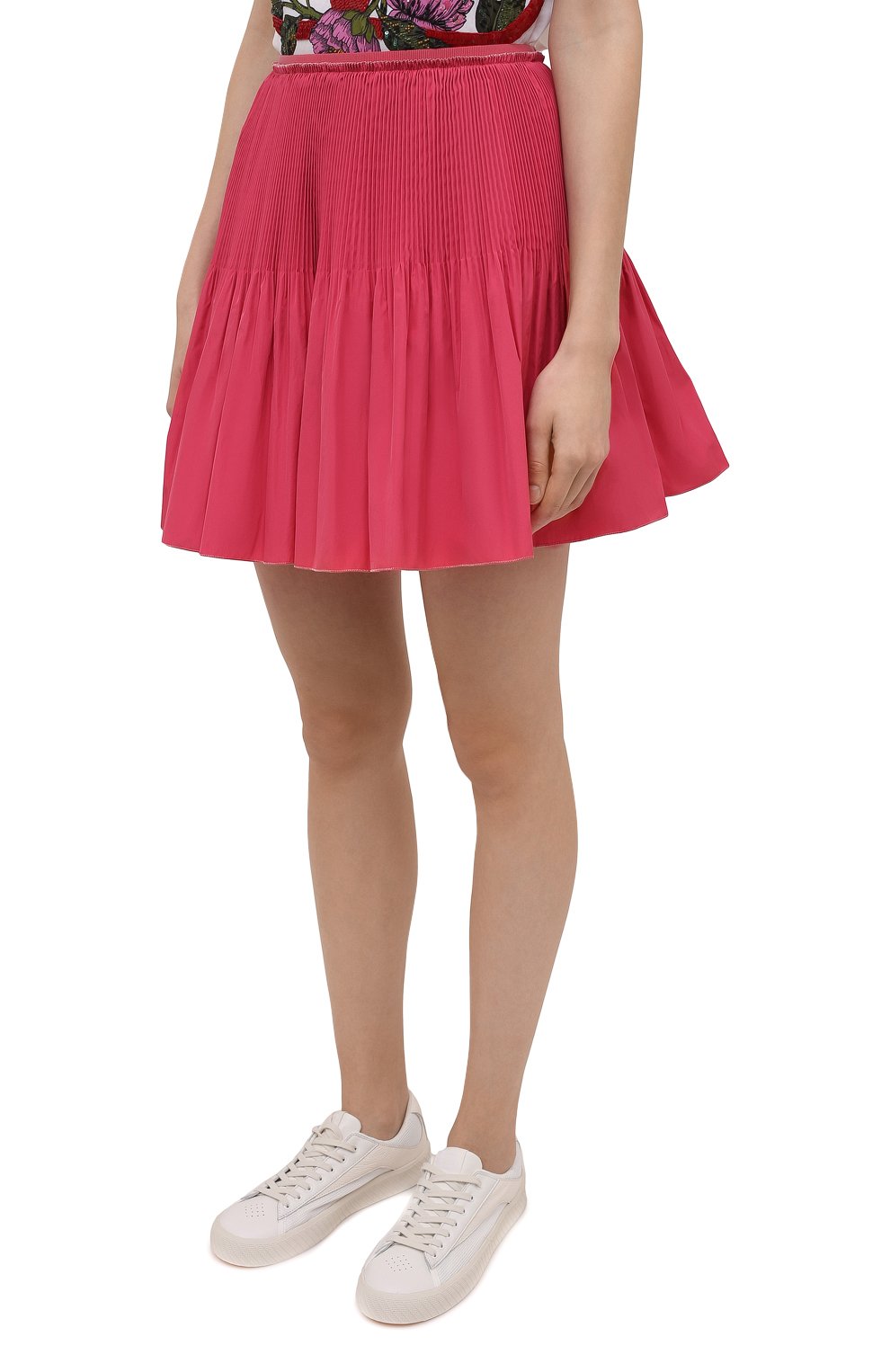 Плиссированная юбка REDVALENTINO розового цвета по цене 29950 руб., арт. XR3RAG05/1FP, фото 3 Плиссированная юбка REDVALENTINO, арт. XR3RAG05/1FP, фото 3