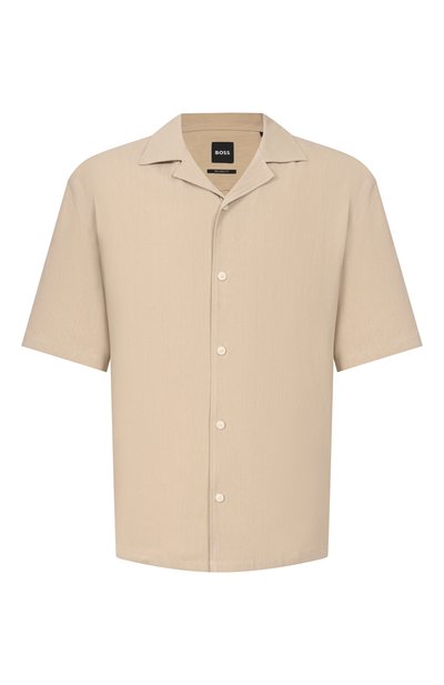 Мужская рубашка изо льна и вискозы BOSS, арт. 50561449
