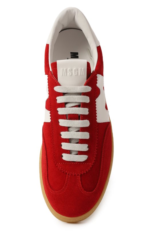 Замшевые кеды MSGM 3841MDS021/522 Красный  3841MDS021/522 Фото 6