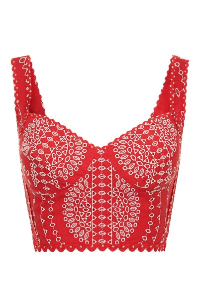 Женский топ из хлопка и льна CHARO RUIZ IBIZA, арт. 254100