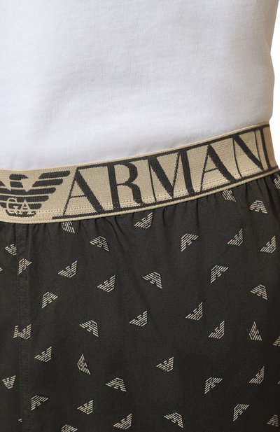 Хлопковые домашние брюки EMPORIO ARMANI, арт. 111780/3R576, фото 5
