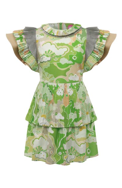 Хлопковое платье CELIAB, арт. RS22-CB-D16-B GREEN, фото 1