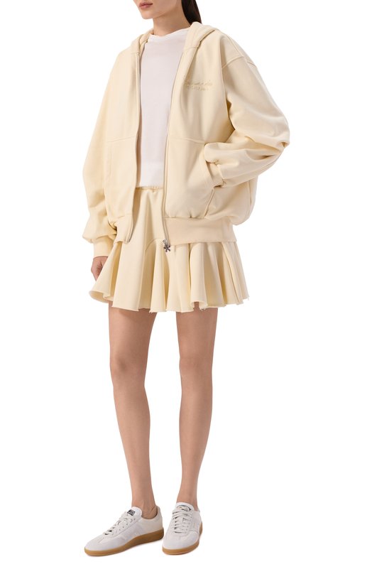 Хлопковая толстовка Comme des Fuckdown CFABW01393 Кремовый  CFABW01393 Фото 2