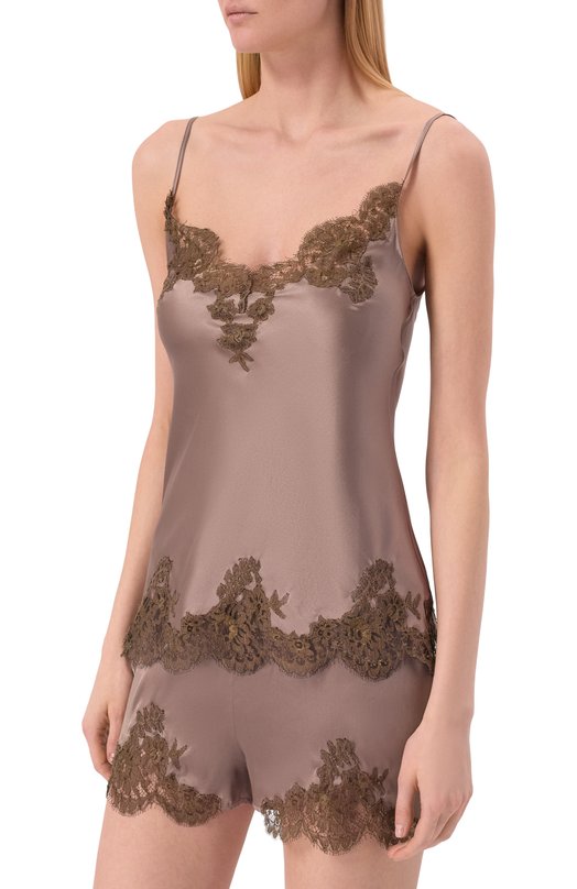 Шелковый топ I.D. Sarrieri L4838 Коричневый  L4838 Фото 3