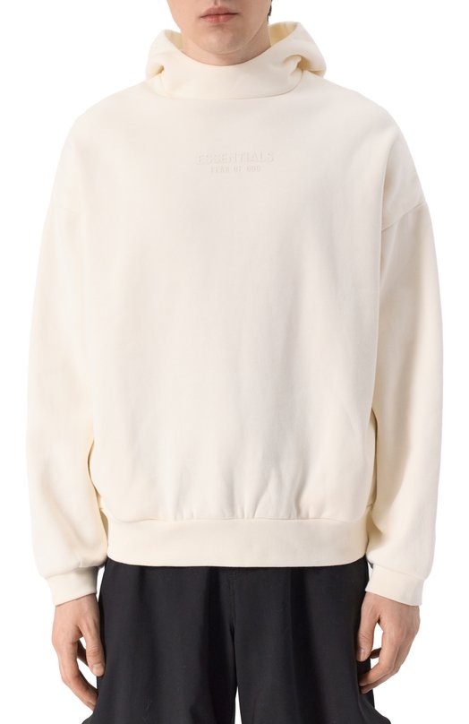 Хлопковое худи Fear Of God 192BT232051F-M Кремовый  192BT232051F-M Фото 3