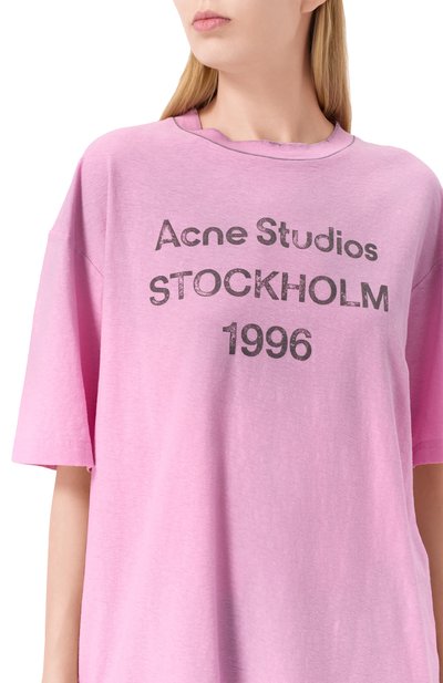Хлопковая футболка ACNE STUDIOS, арт. FN-UX-TSHI000013/CL0196, фото 5
