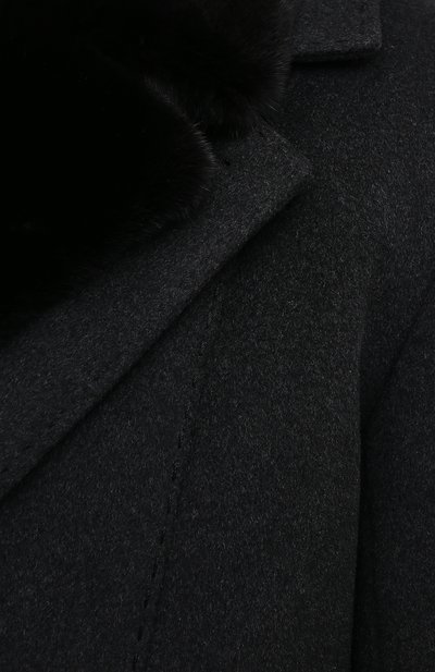 Кашемировое пальто с воротником из норки VICTORIA KUSENKOVA, арт. 719111510544, фото 5