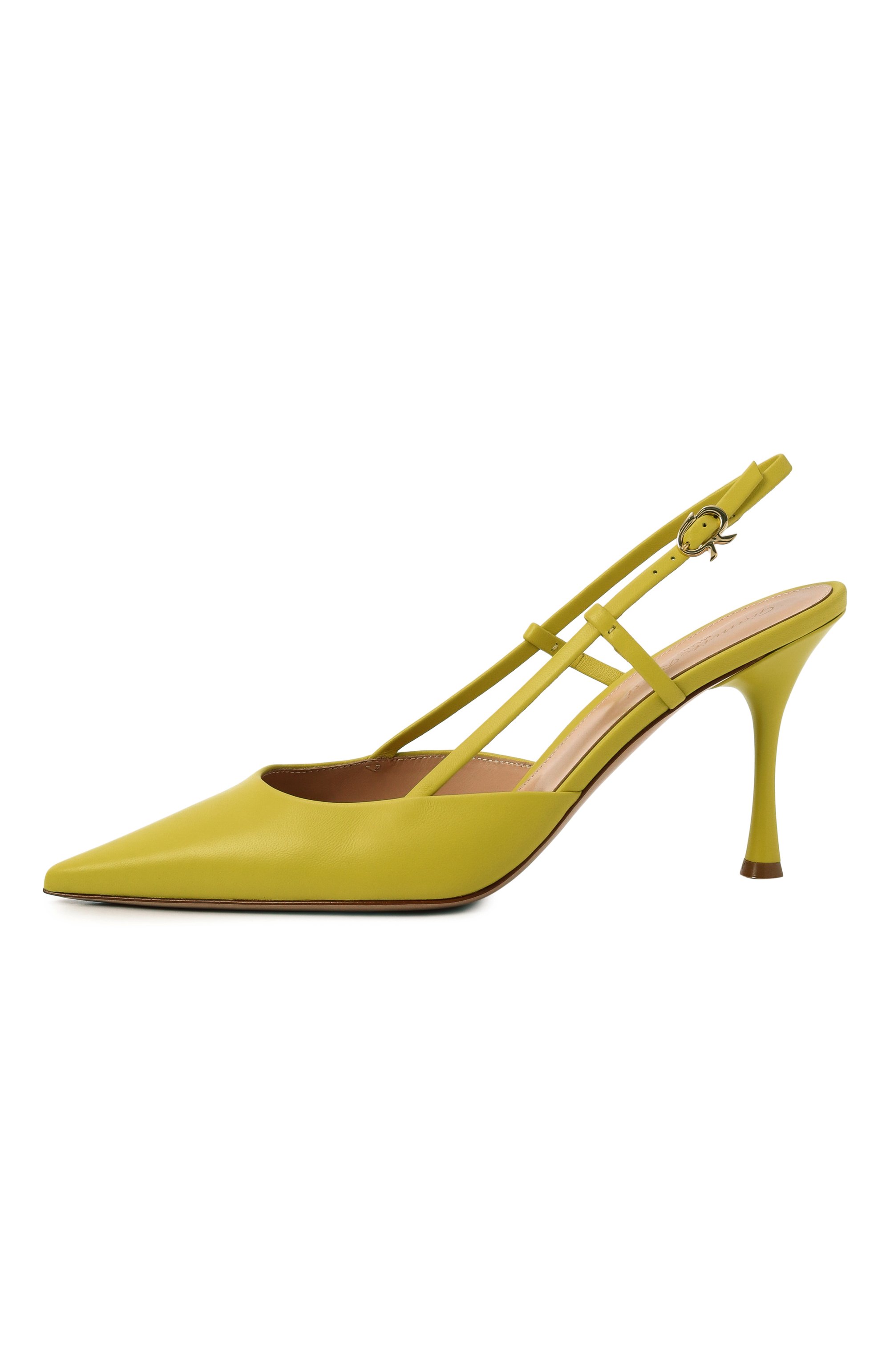 Кожаные туфли ascent 85 GIANVITO ROSSI салатового цвета по цене 99500 руб., арт. G95335.85LAC.NAPS0RR, фото 4 Кожаные туфли ascent 85 GIANVITO ROSSI, арт. G95335.85LAC.NAPS0RR, фото 4