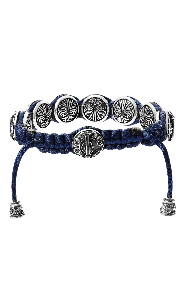 Мужской браслет в добрый час GL JEWELRY синего цвета, арт. M470001-S97-323 | Фото 3 (Региональные ограничения белый список (Axapta Mercury): Не проставлено; Нос: Не проставлено; Материал: Серебро)