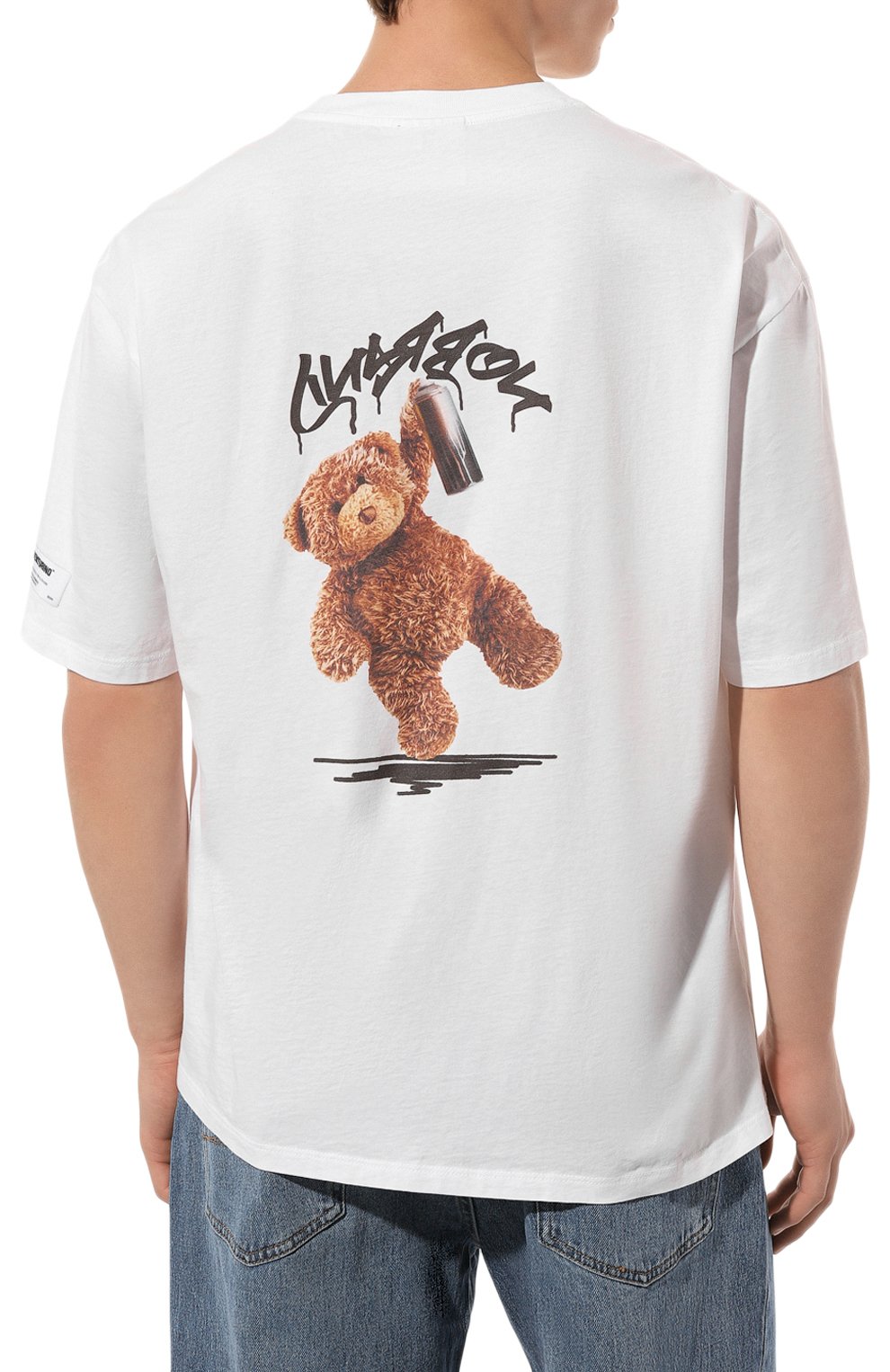 Хлопковая футболка DIEGO VENTURINO, арт. D3W4DVTS0P0NB, фото 4