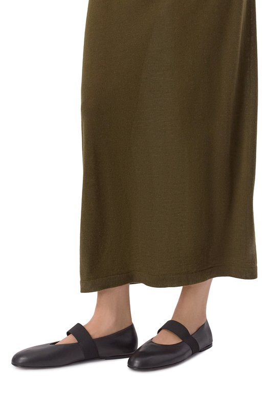 Кожаные балетки Ballerina Co 0128NAP Чёрный  0128NAP Фото 2