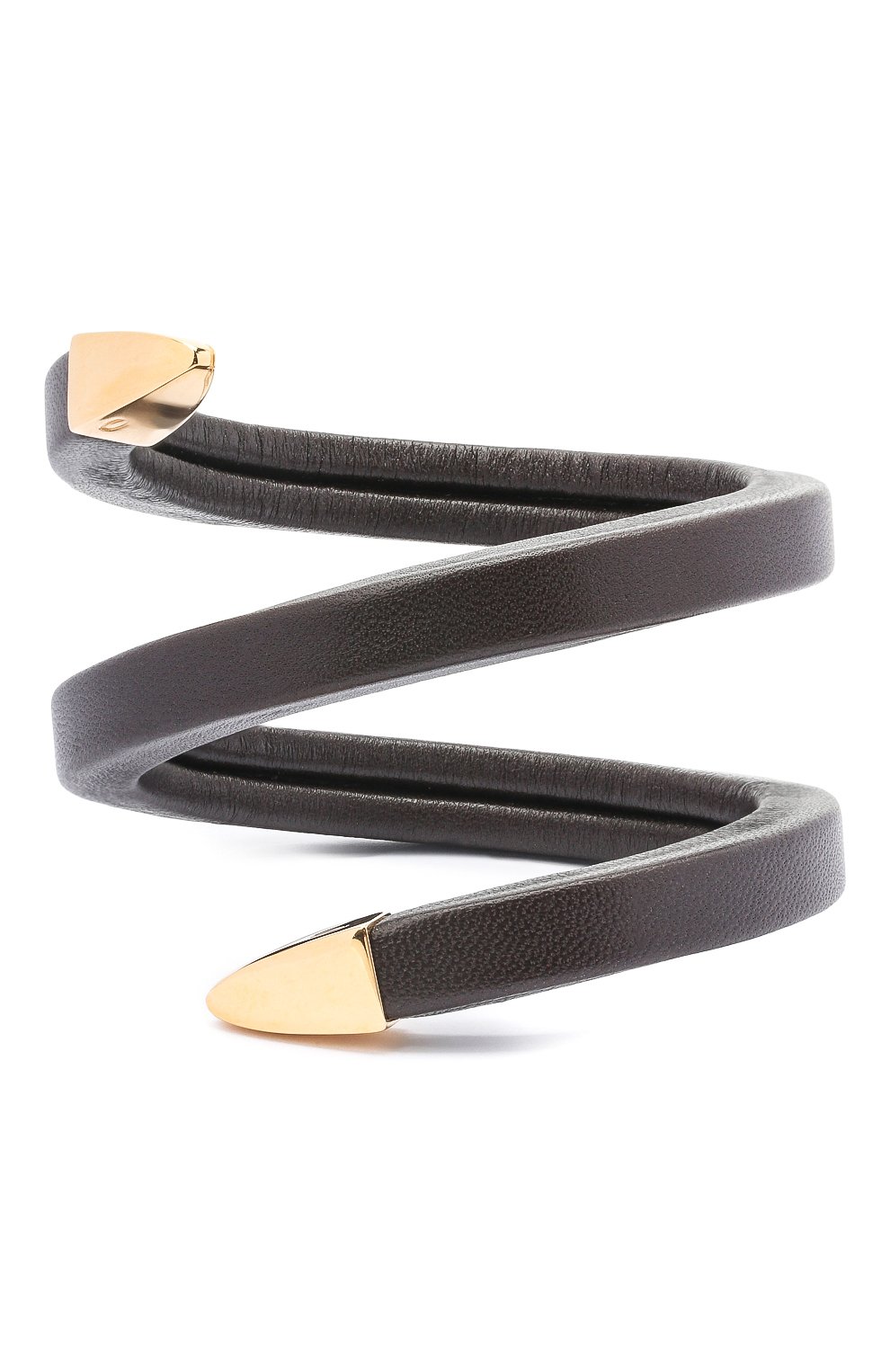 Кожаный браслет BOTTEGA VENETA темно-коричневого цвета по цене 66200 руб., арт. 608701/VAHUA, фото 1 Кожаный браслет BOTTEGA VENETA, арт. 608701/VAHUA, фото 1