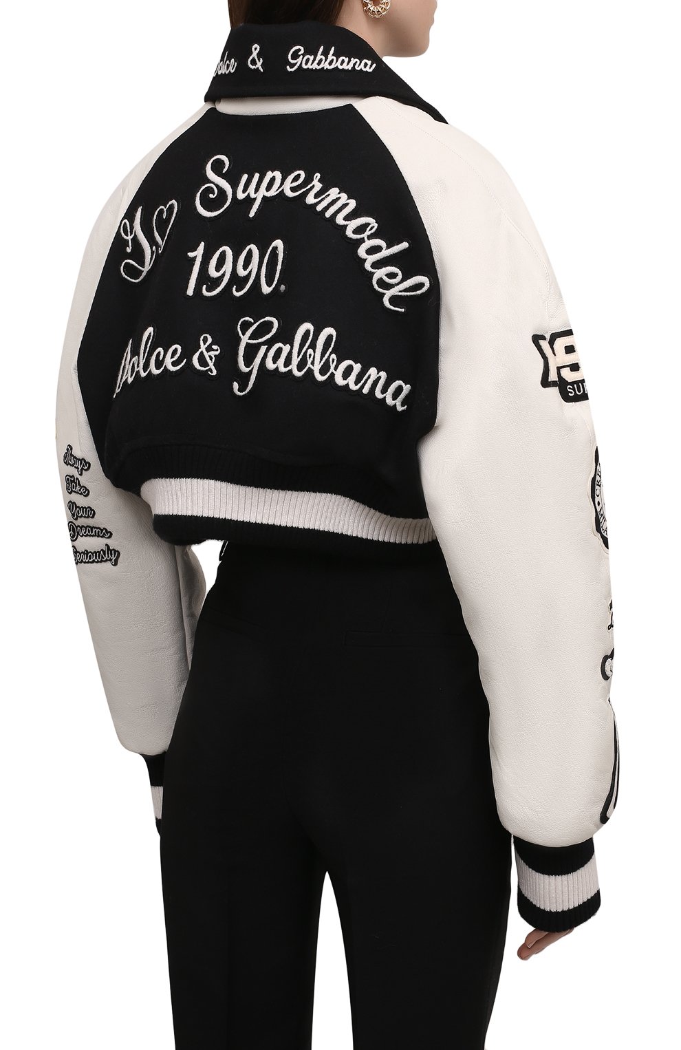 Комбинированная куртка DOLCE & GABBANA, арт. F9L52Z/G7BKW, фото 4