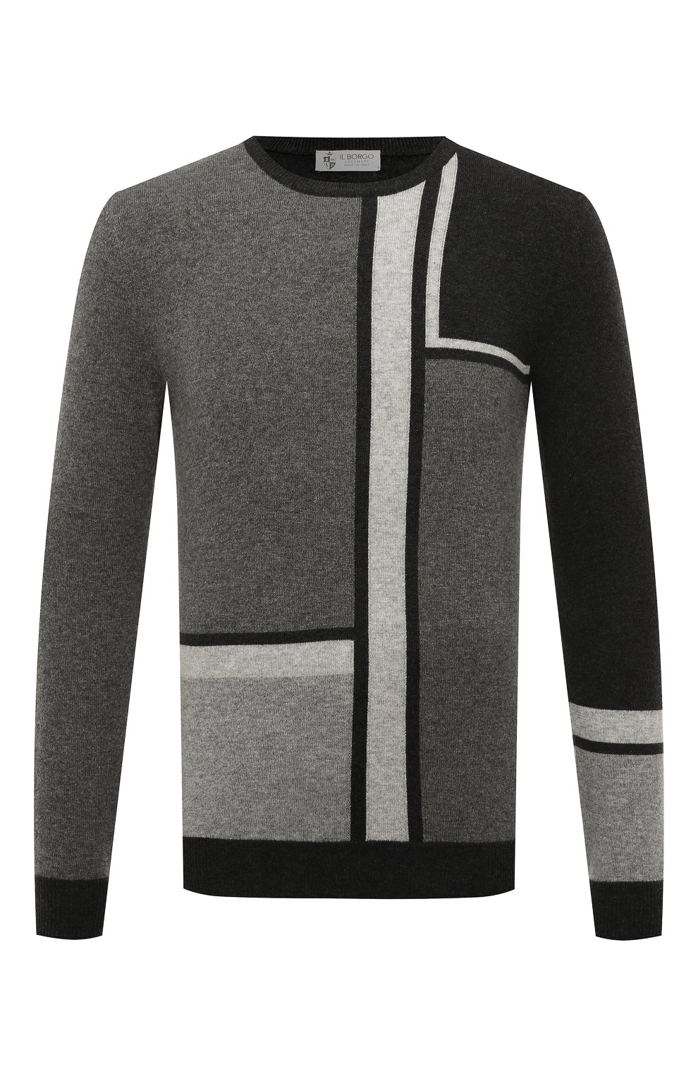 Кашемировый джемпер IL BORGO CASHMERE темно-серого цвета по цене 83150 руб., арт. 58-180-M0DG0, фото 1 Кашемировый джемпер IL BORGO CASHMERE, арт. 58-180-M0DG0, фото 1