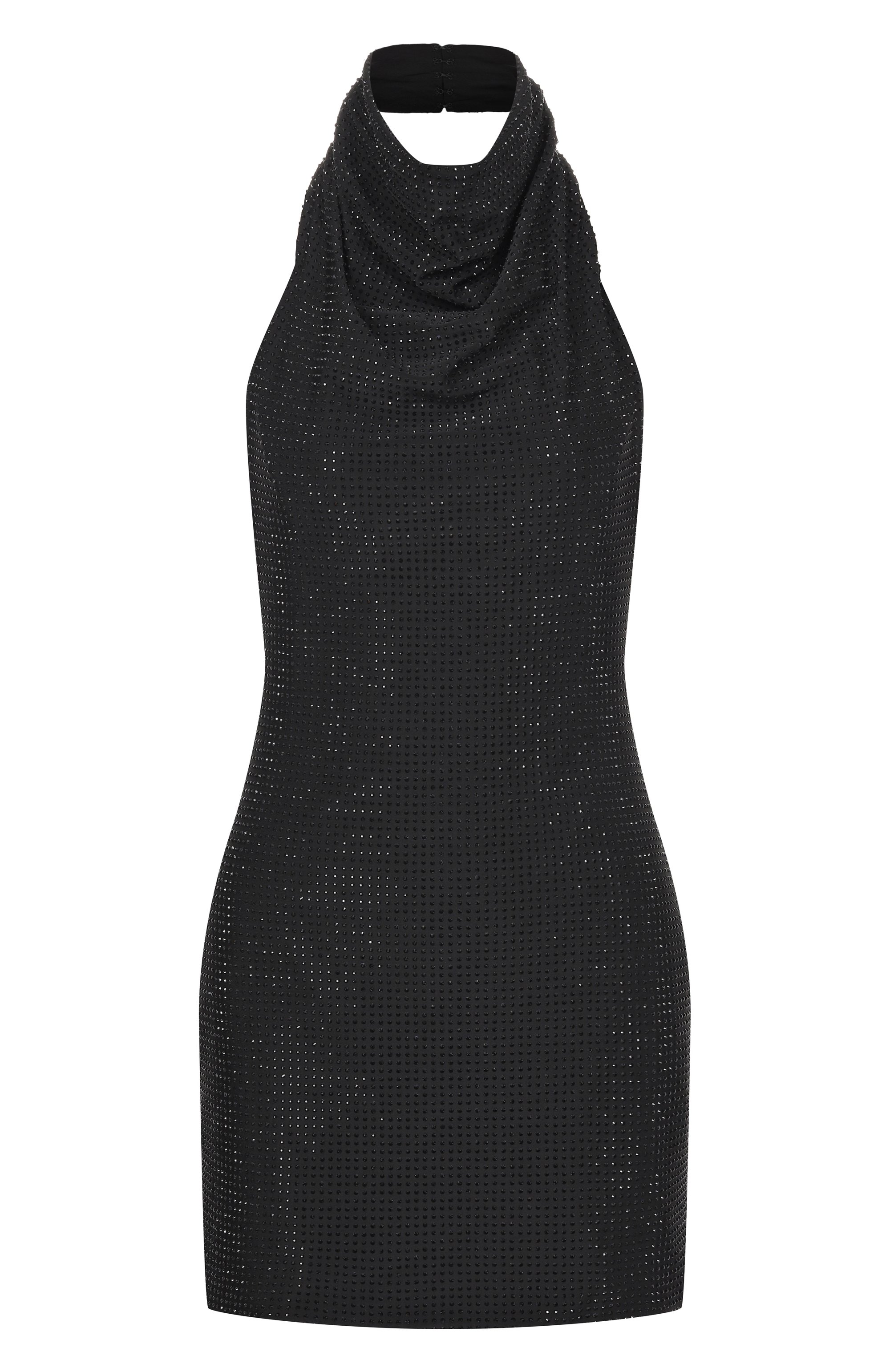 Платье с отделкой стразами KAMILLA PURSHIE черного цвета по цене 190000 руб., арт. KP 2026/33, фото 1 Платье с отделкой стразами KAMILLA PURSHIE, арт. KP 2026/33, фото 1