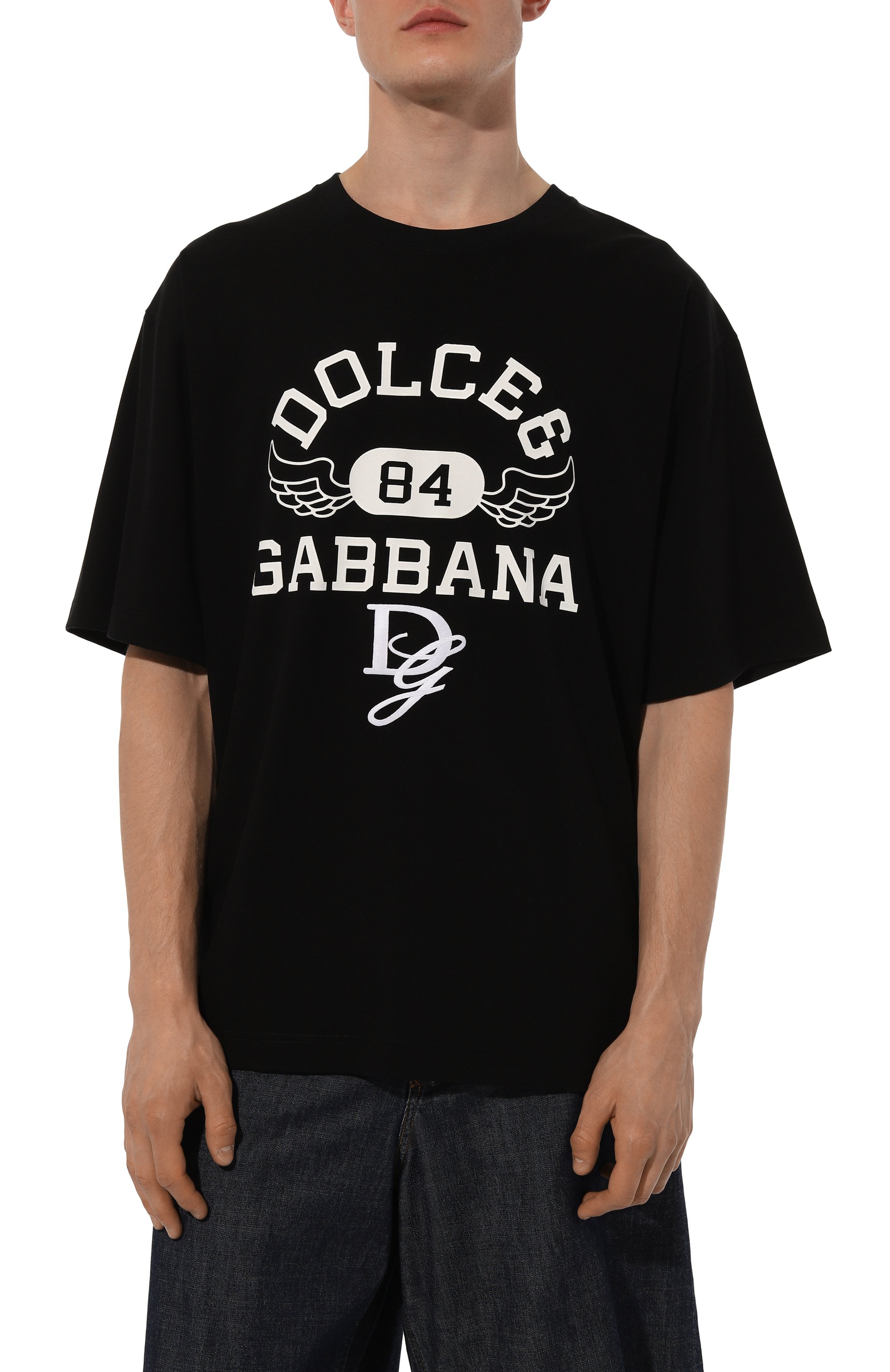 Хлопковая футболка DOLCE & GABBANA, арт. G8PN9Z/G7NSN, фото 3