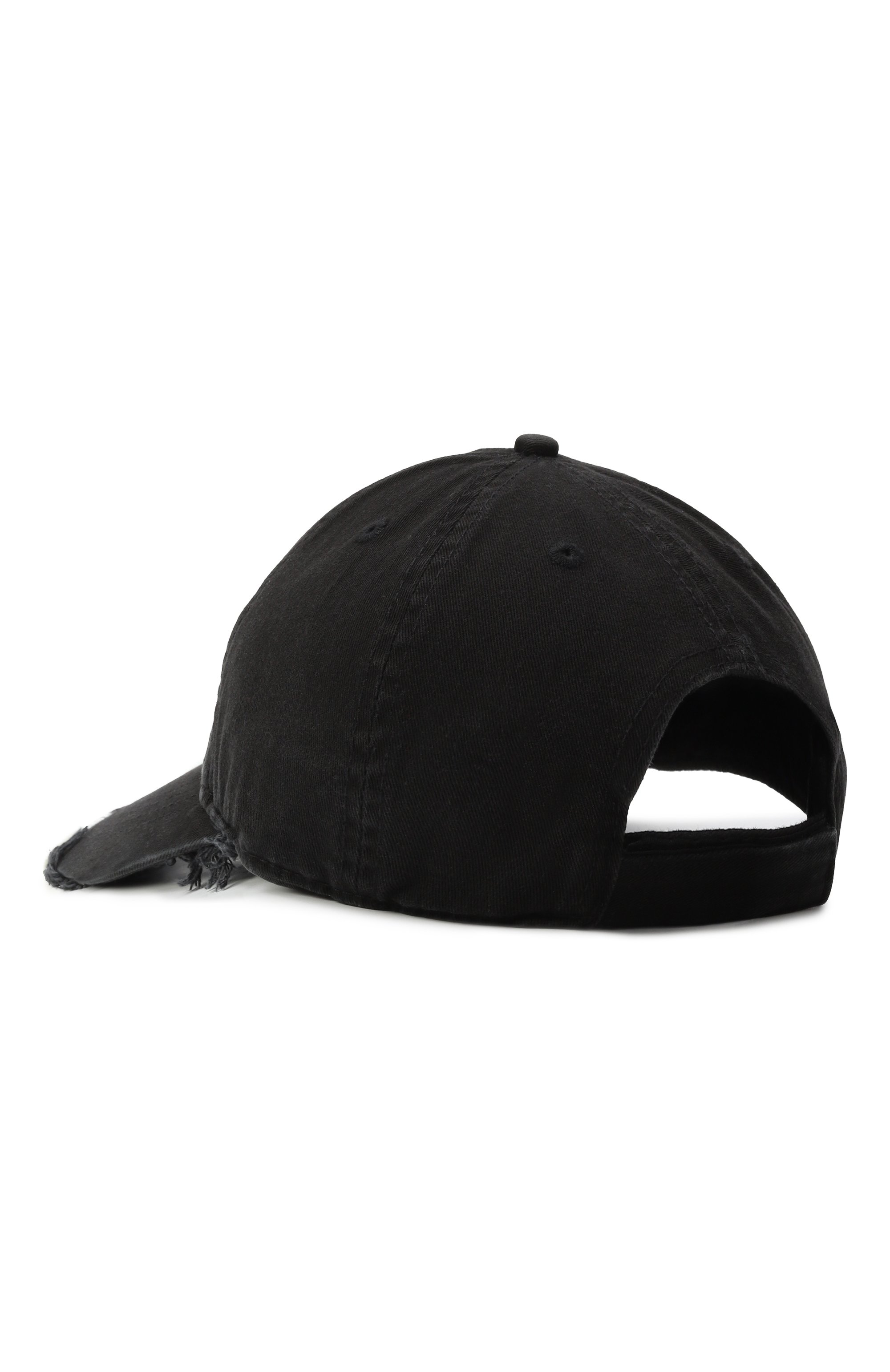 Хлопковая бейсболка THE ATTICO черного цвета по цене 28600 руб., арт. 251WAC00039/CCC107MA, фото 2 Хлопковая бейсболка THE ATTICO, арт. 251WAC00039/CCC107MA, фото 2