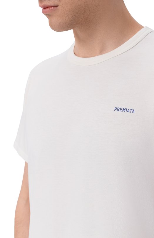 Хлопковая футболка Premiata PA1032 Белый  PA1032 Фото 5