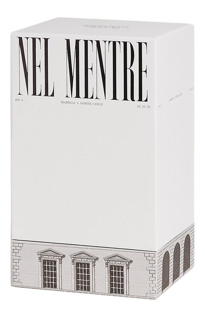 Ароматическая свеча nel mentre architettura FORNASETTI черно-белого цвета по цене 49250 руб., арт. FPT419X-IM, фото 3 Ароматическая свеча nel mentre architettura FORNASETTI, арт. FPT419X-IM, фото 3