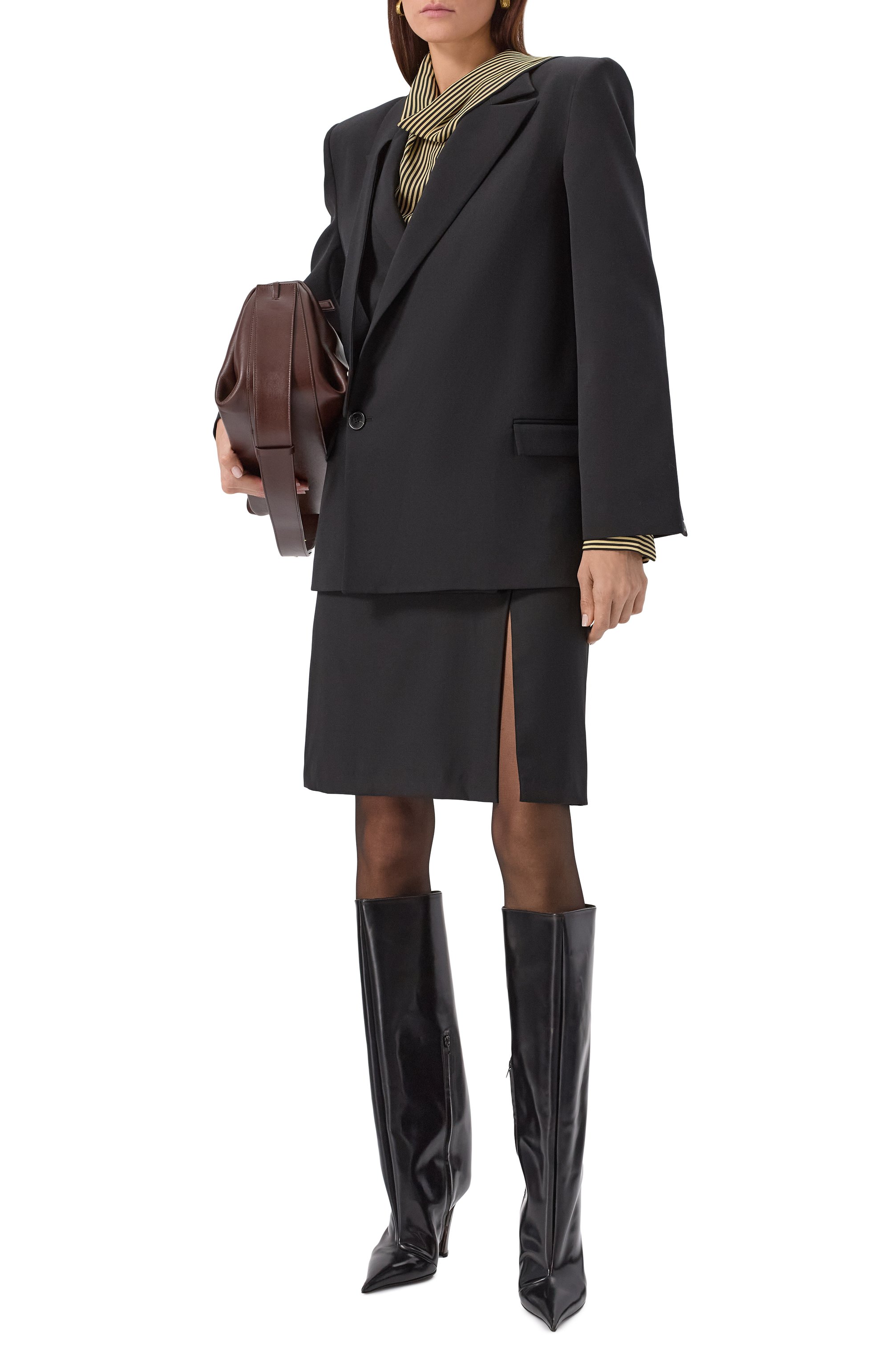 Кожаные сапоги MUGLER, арт. MUWFW2425SC053_CL001, фото 3