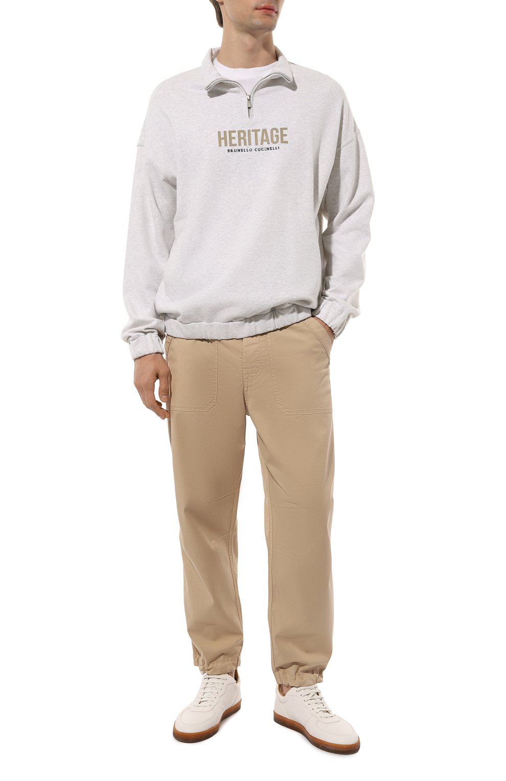 Хлопковые брюки BRUNELLO CUCINELLI, арт. M289LB2291, фото 2