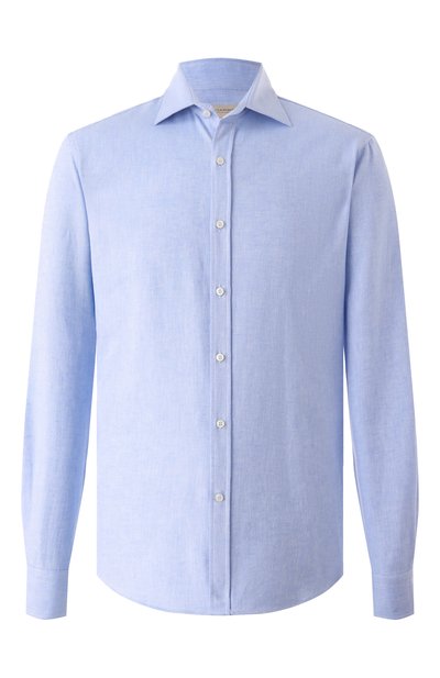 Мужская рубашка из хлопка и льна PAUL&SHARK, арт. 14313102CF