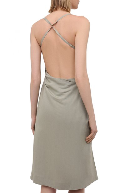 Платье из льна и вискозы JACQUEMUS, арт. 211DR14/111530, фото 4