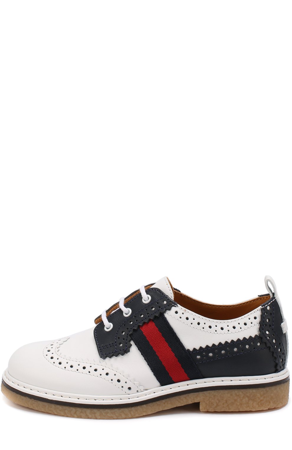 Кожаные дерби с брогированием GUCCI, арт. 433129/BMN70, фото 2