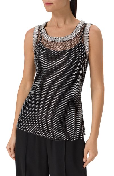 Топ с отделкой стразами YANINA, арт. T-2923, фото 3