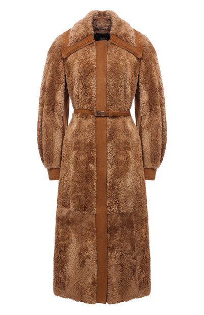 Женская шуба из норки с отделкой из козлика FENDI, арт. FNF74L AH0H