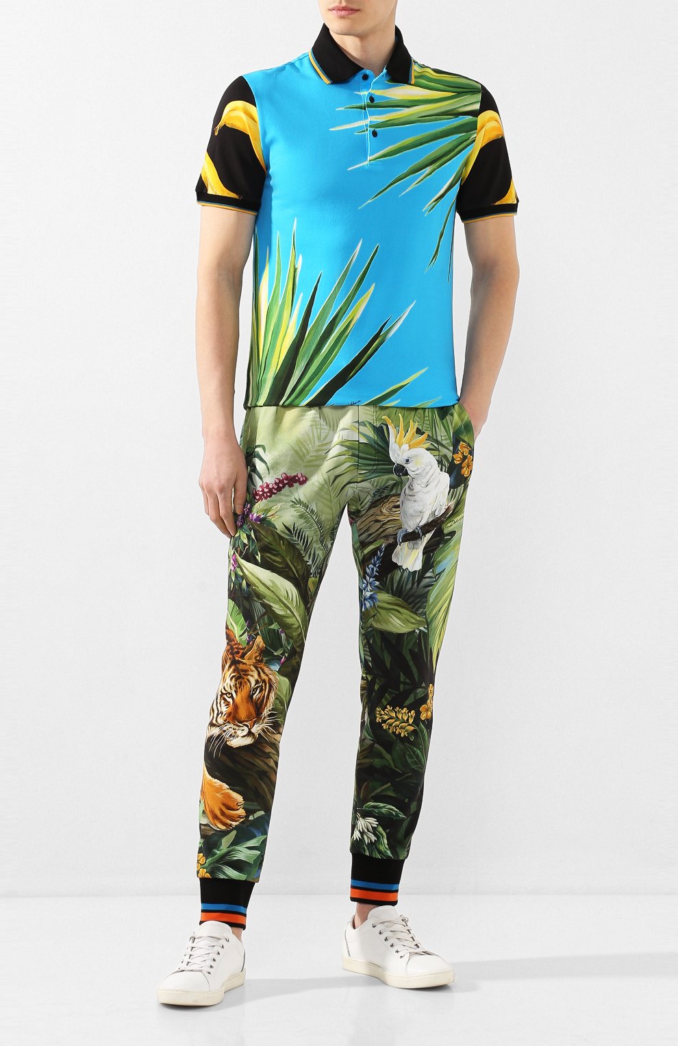 Хлопковые джоггеры DOLCE & GABBANA, арт. GYM0AT/FI7U6, фото 2